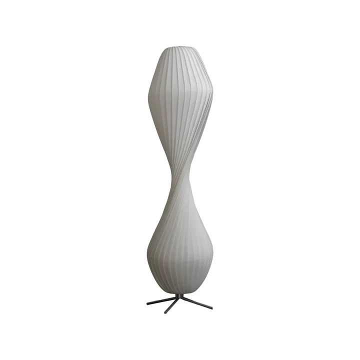 Tom Rossau TR32 Lang Nonwoven/Hvid – gulvlampe — produktfoto