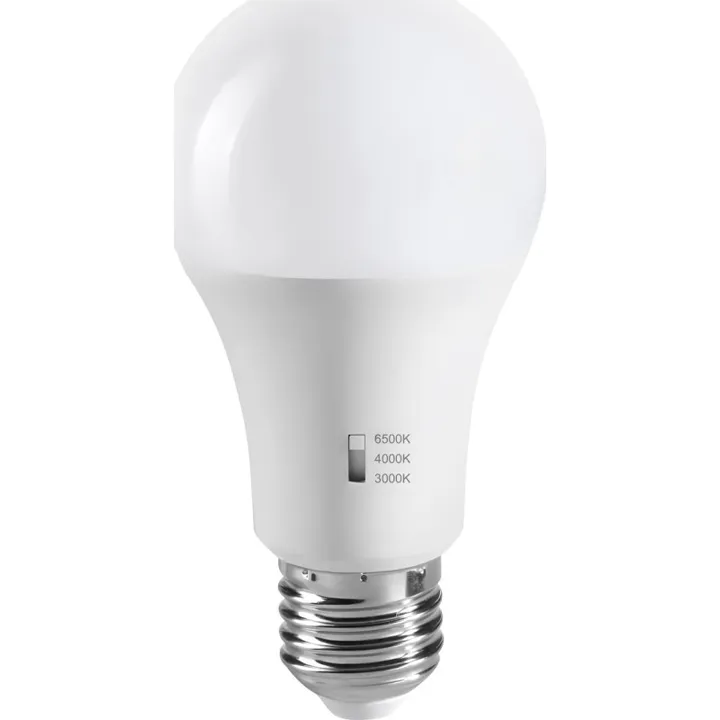 Nordlux E27 standardpære med CCT switch, 3000/4000/6500K, 8W – pære — produktfoto
