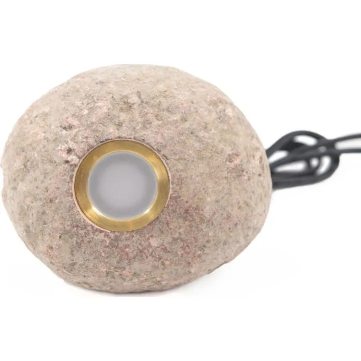 Light By Juul Light By Juhl pigsten med Cosmos spot, messing – udendørslampe — produktfoto