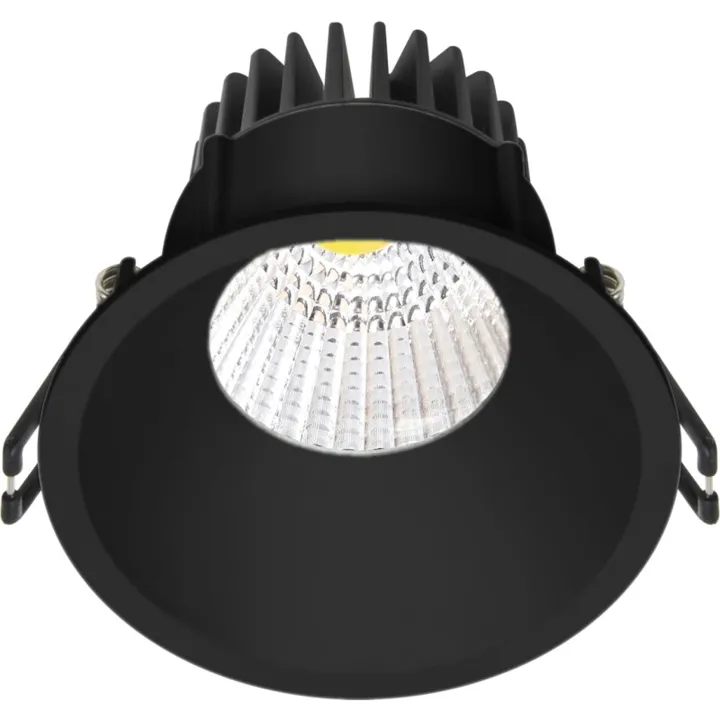 Nordtronic Velia indbygningsspot, mat sort, 2700K – indbygningsspot — produktfoto