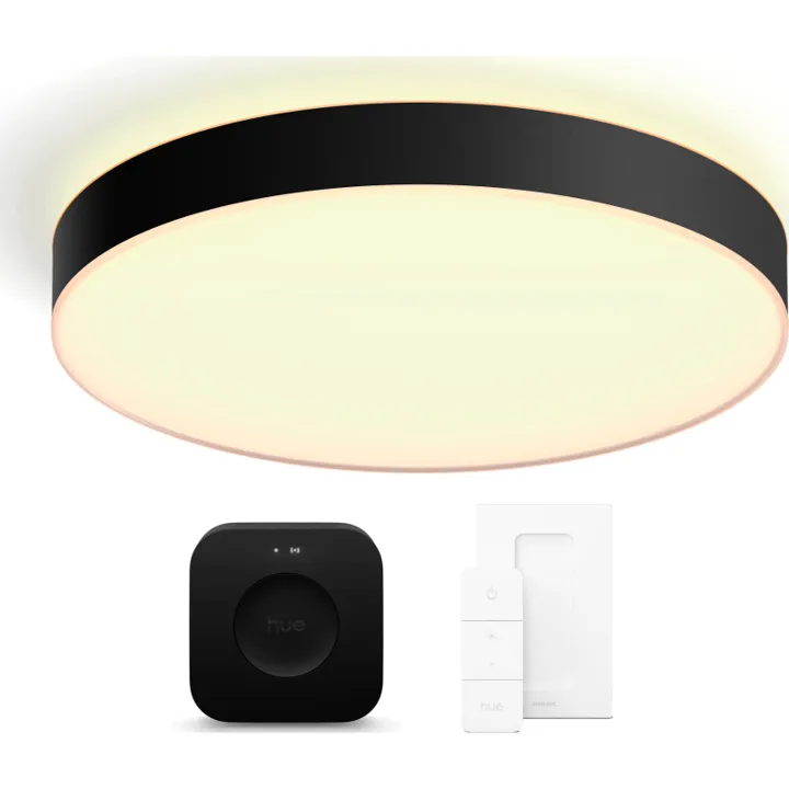 No brand Philips Hue Enrave , sort, Ø55 cm, startsæt – loftlampe — produktfoto