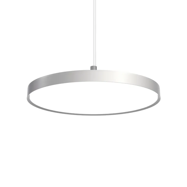 Louis Poulsen LP Slim Ø68 3000K & Dali Mørk Rå Aluminium – pendel — produktfoto