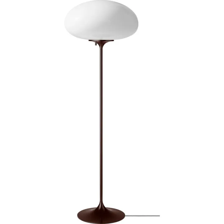 GUBI Stemlite H110 Sort Rød/Opal – gulvlampe — produktfoto