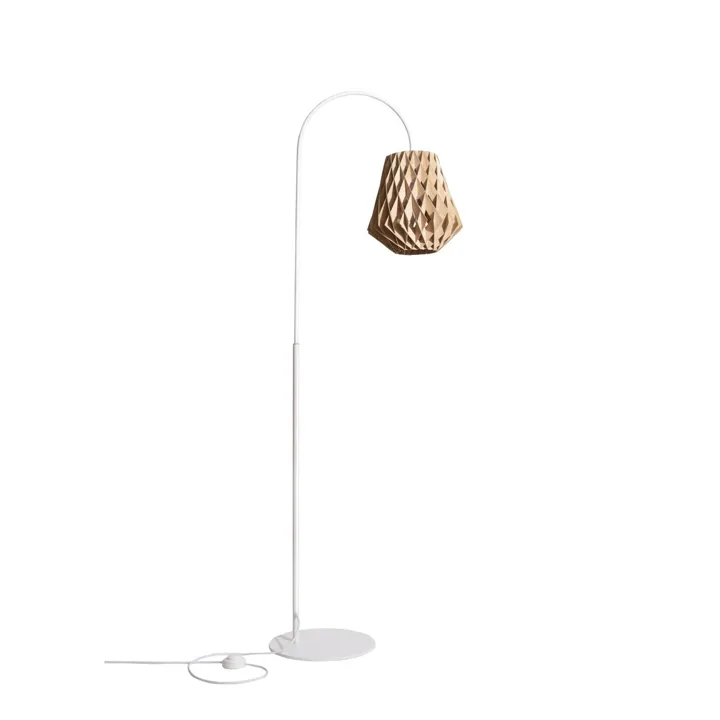 Pilke Signature 28 Hvid/Birk – gulvlampe — produktfoto