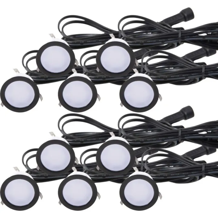 Light By Juul Light By Juhl Cosmos nedgravningsspot, sort, 10-pak – udendørslampe — produktfoto