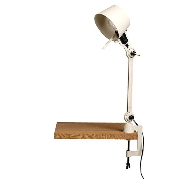 Tonone Bolt Kort En Arm med Klemme Lightning White – bordlampe — produktfoto