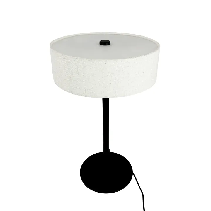 Dyberg Larsen Calix Natur/Sort – bordlampe — produktfoto