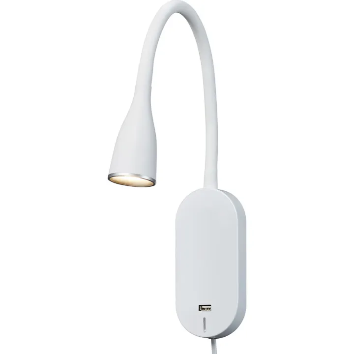 Nielsen Light Eye med USB, hvid – væglampe — produktfoto