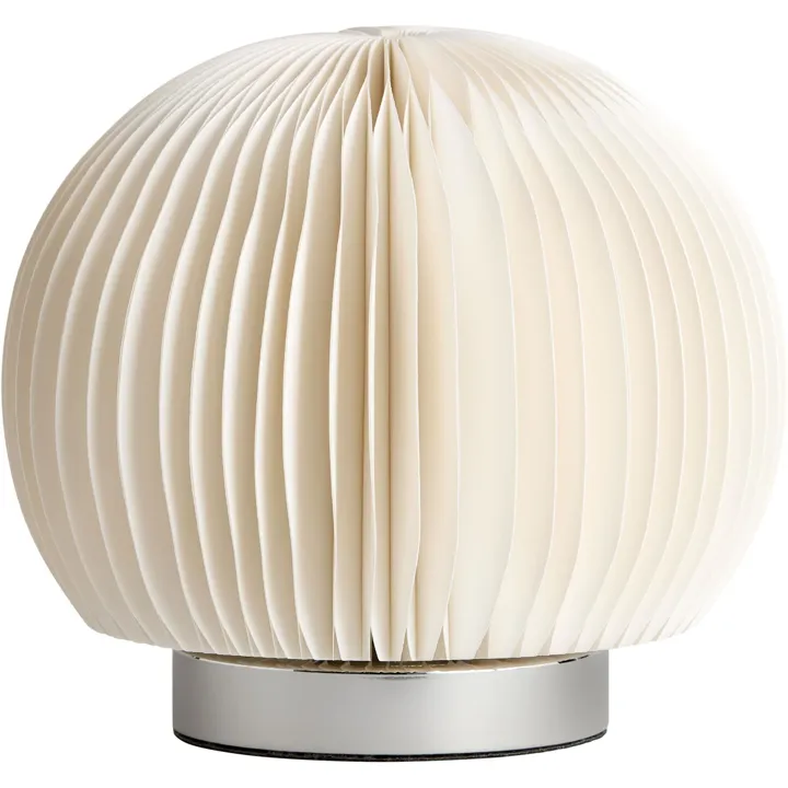 Decotique Folia Hvid/Krom – bordlampe — produktfoto