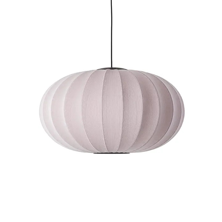 Made By Hand Knit-Wit Oval Ø76 Lysepink LED – pendel — produktfoto