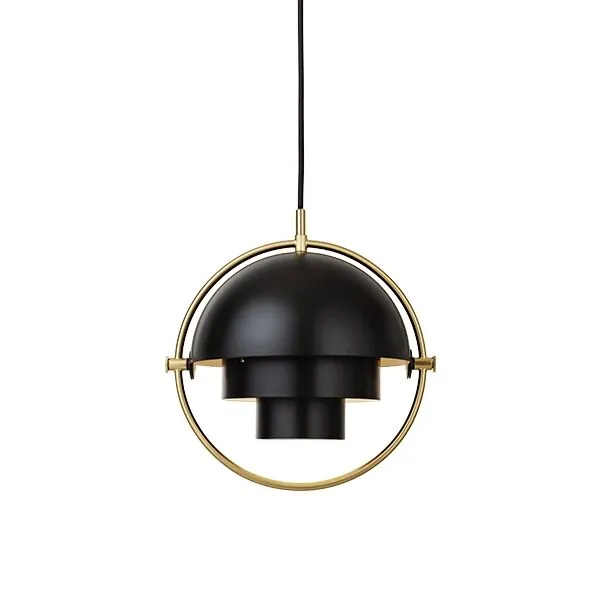 GUBI Multi-Lite Lille Messing & Sort – pendel — produktfoto