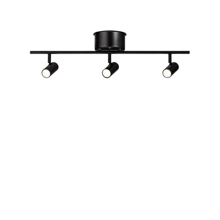 Belid Cato Skinne m/ 3 Spotlights Mat Sort – spot — produktfoto