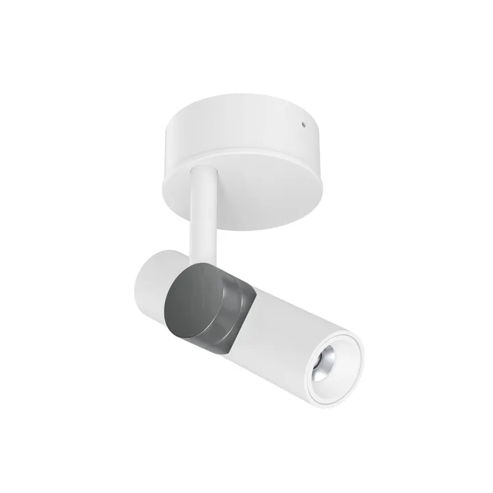 Linea Light collection Goose Ø14 Hvid/Nikkel – væglampe — produktfoto