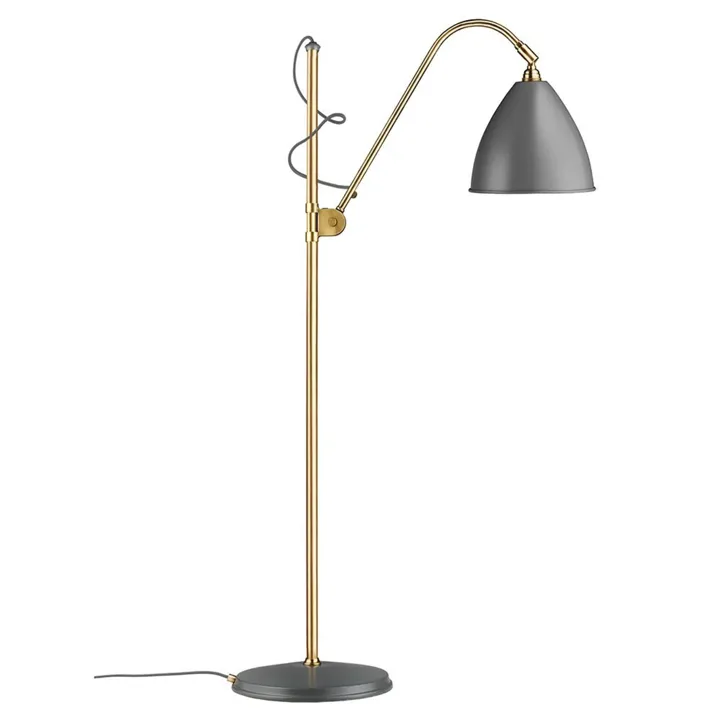 GUBI Bestlite BL3M Grå/Messing – gulvlampe — produktfoto