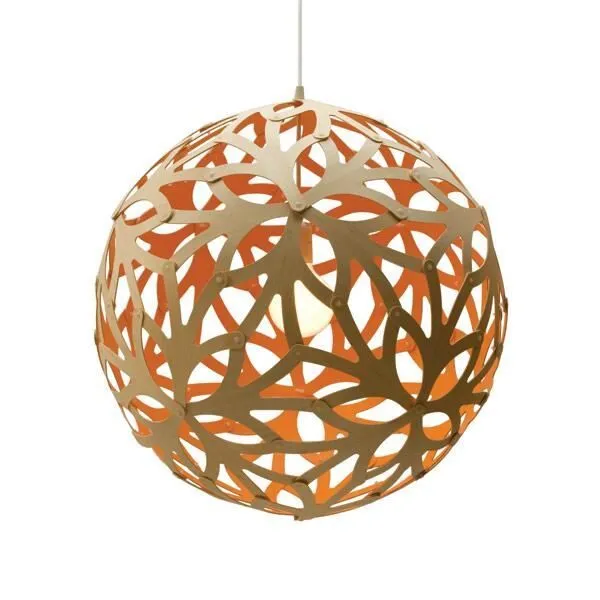 David Trubridge Floral Ø60 Orange – pendel — produktfoto