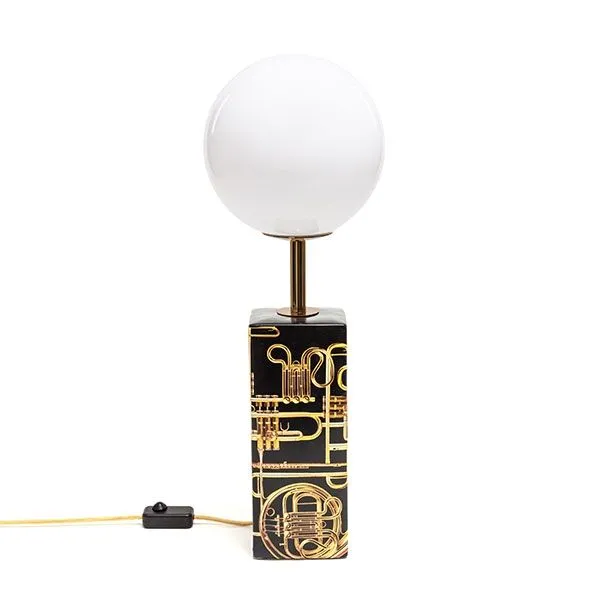 Seletti Toiletpaper Home Trumpets Hvid/Multifarvet – bordlampe — produktfoto