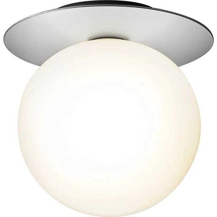 Nuura Liila 1 Væg/ Sølv & Opal Glas Stor – væglampe — produktfoto