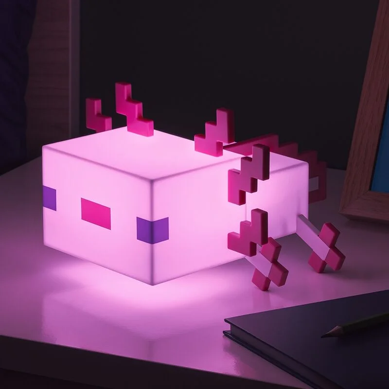 Paladone Minecraft Axolotl Lampe 13cm – dekorationslys — produktfoto