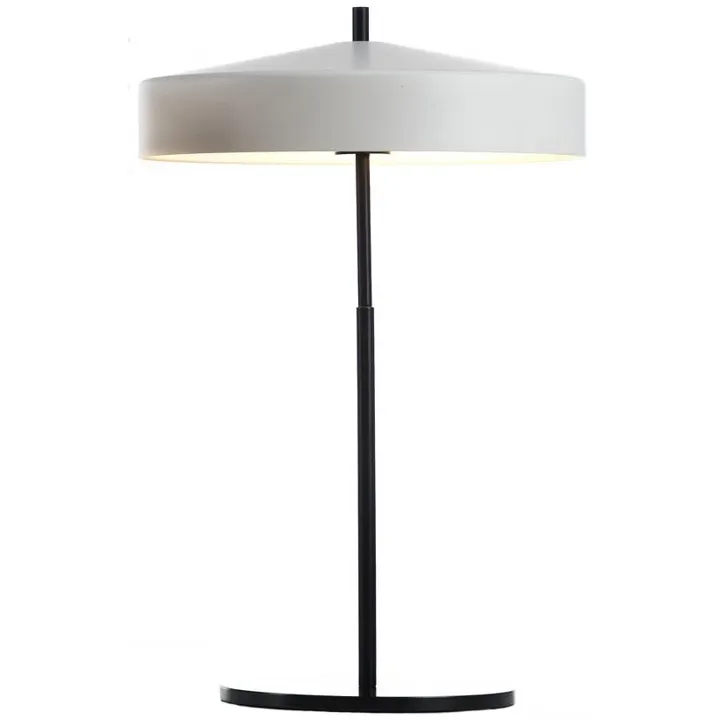 Bsweden Cymbal Sort/Hvid – bordlampe — produktfoto