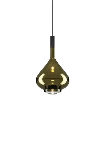 Lodes Sky-Fall Mellem 2700K Sort/Golden Sage – pendel — produktfoto