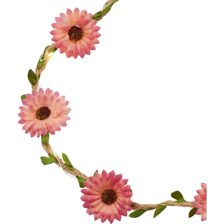 Sirius Flora Sommerblomster , 2 meter, rosa – lyskæde — produktfoto