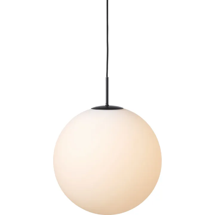 Nielsen Light Nora cafependel, opal/sort, Ø40 cm – pendel — produktfoto