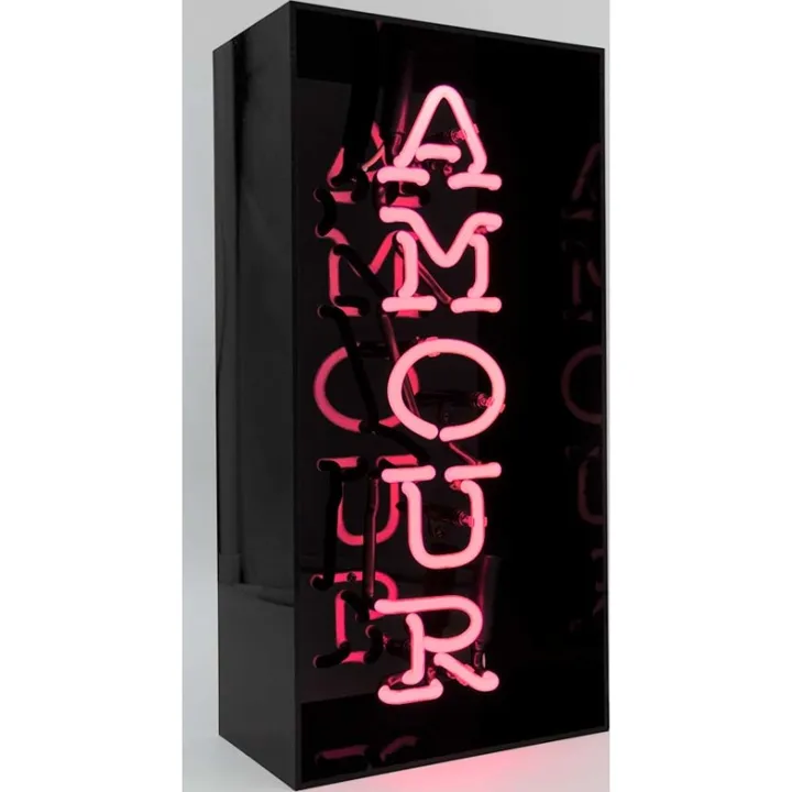 Locomocean Amour neonskilt, sort – dekorationslys — produktfoto