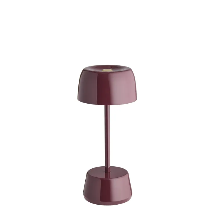 Loom Design Dexter Dark Cherry – transportabel bordlampe — produktfoto