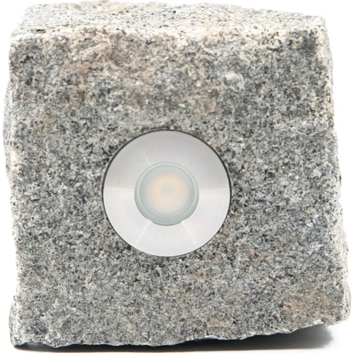 Light By Juul Chaussesten med Juulius 1 spot, earl blue – udendørslampe — produktfoto