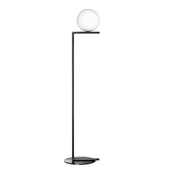 Flos IC F1 Mat Sort – gulvlampe — produktfoto