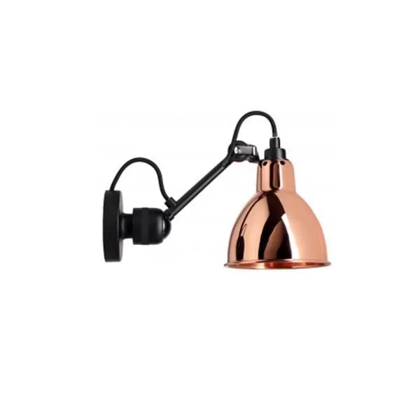 La Lampe Gras N304 Mat Sort & Kobber Hardwired – væglampe — produktfoto