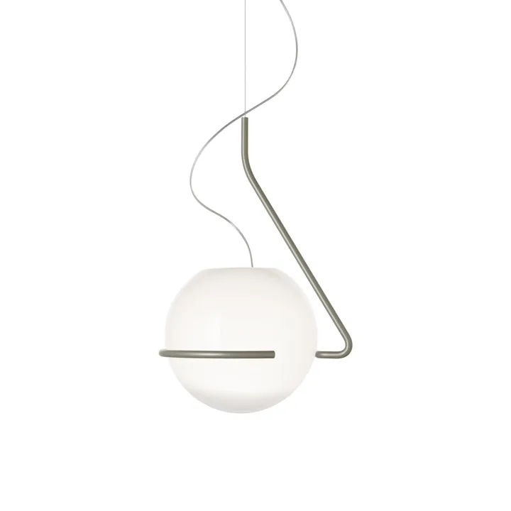 Foscarini Tonda Stor Titanium/Hvid – pendel — produktfoto