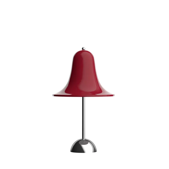 Verpan Pantop Cherry Red – transportabel bordlampe — produktfoto
