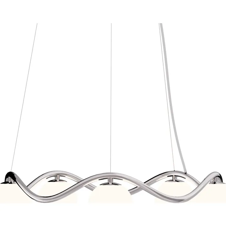 Rebello Decor Circle of Life , krom, Ø11 cm glaskugler, Ø65 cm – lysekrone — produktfoto