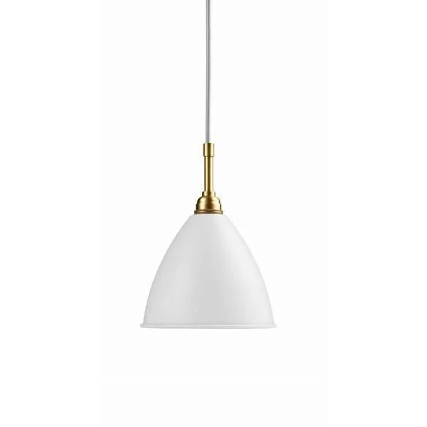 GUBI Bestlite BL9S Lille Mat Hvid/Messing – pendel — produktfoto