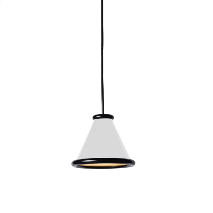 Belid Belle Ø15 Glossy White / Glossy Black – pendel — produktfoto