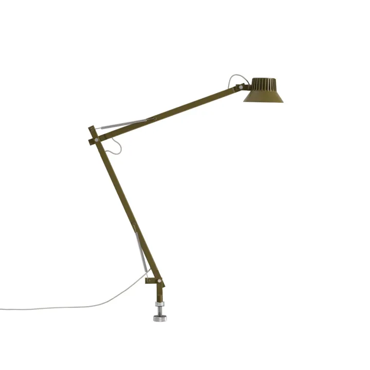 Muuto Dedicate L2 Med Pin Brungrøn – bordlampe — produktfoto