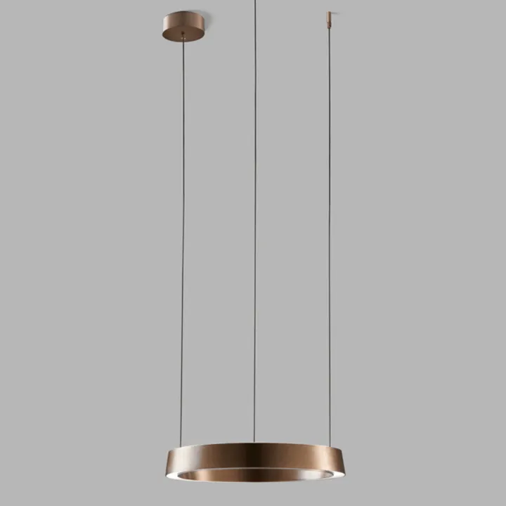 LIGHT-POINT Edge Round Ø400 Switch Tune - Rose Gold – pendel — produktfoto