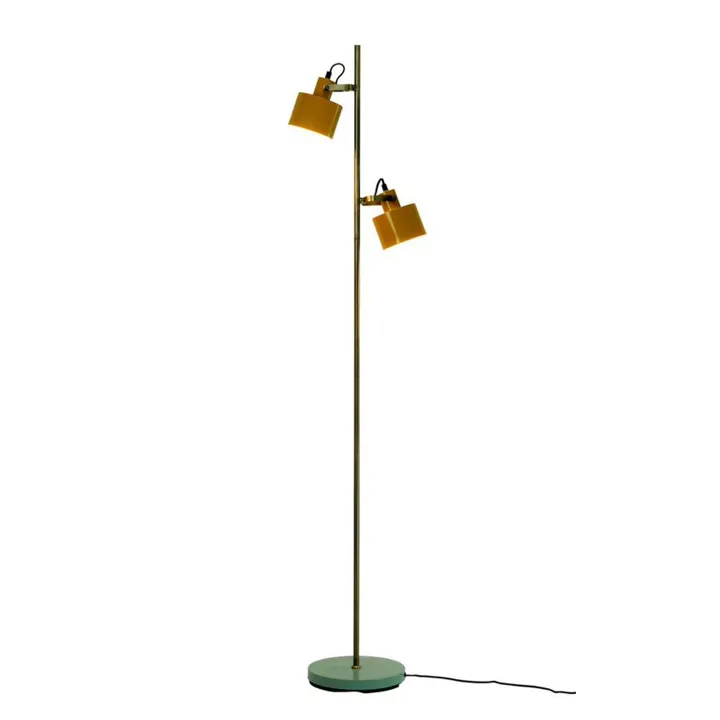 Dyberg Larsen Ocean Karry/Messing/Turkis – gulvlampe — produktfoto
