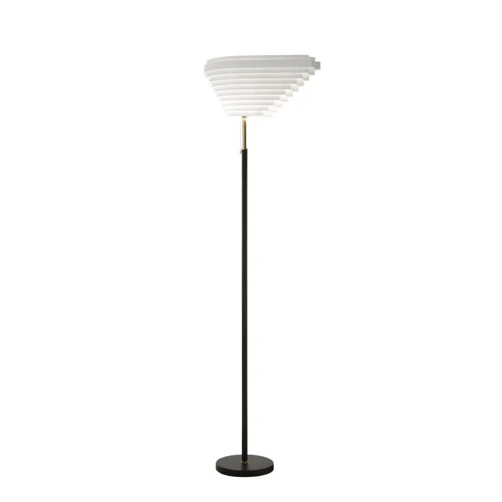 Artek A805 Angel Wing Poleret Messing – gulvlampe — produktfoto