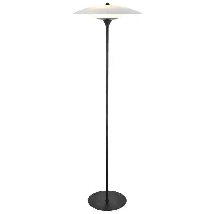Halo Design Baroni Ø46 Sort/Opal – gulvlampe — produktfoto