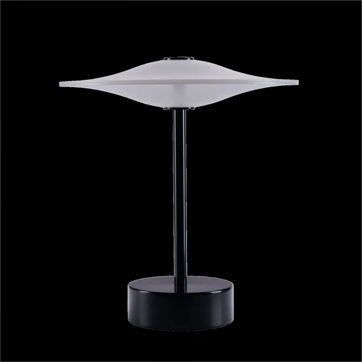 Piet Hein Sinus 22 Sort – transportabel bordlampe — produktfoto