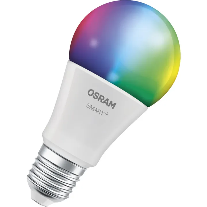 Osram Smart+ Wifi Matter E27 standardpære, farveskift, 9,5W – pære — produktfoto