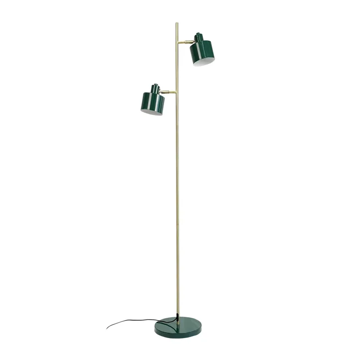 Dyberg Larsen Ocean Mørkegrøn/Messing – gulvlampe — produktfoto