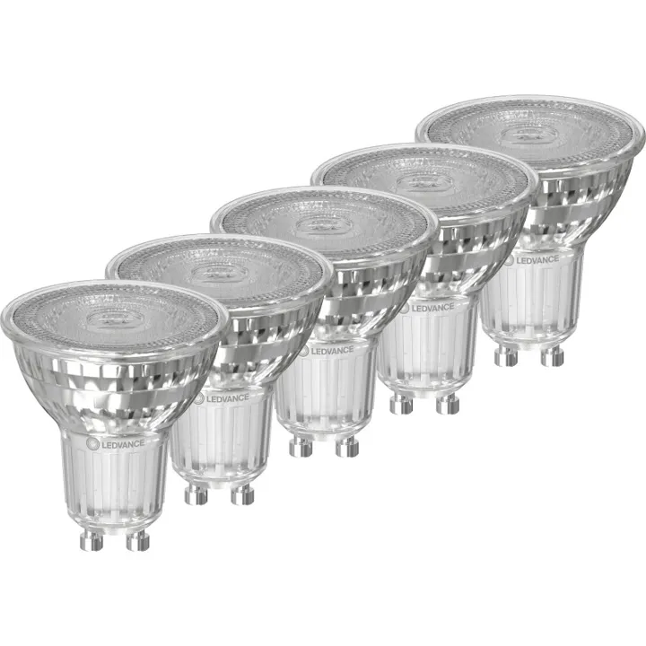 Ledvance Classic GU10 spotpære, 5 stk, 4000K, 3,7W – pære — produktfoto