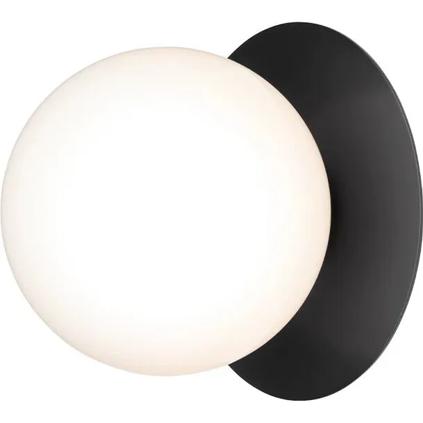 Nuura Liila 1 Udendørs Sort/Opal – udendørs væglampe — produktfoto