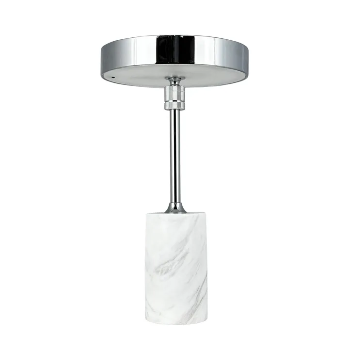 Dyberg Larsen Starlight Krom/Hvid Marmor – bordlampe — produktfoto
