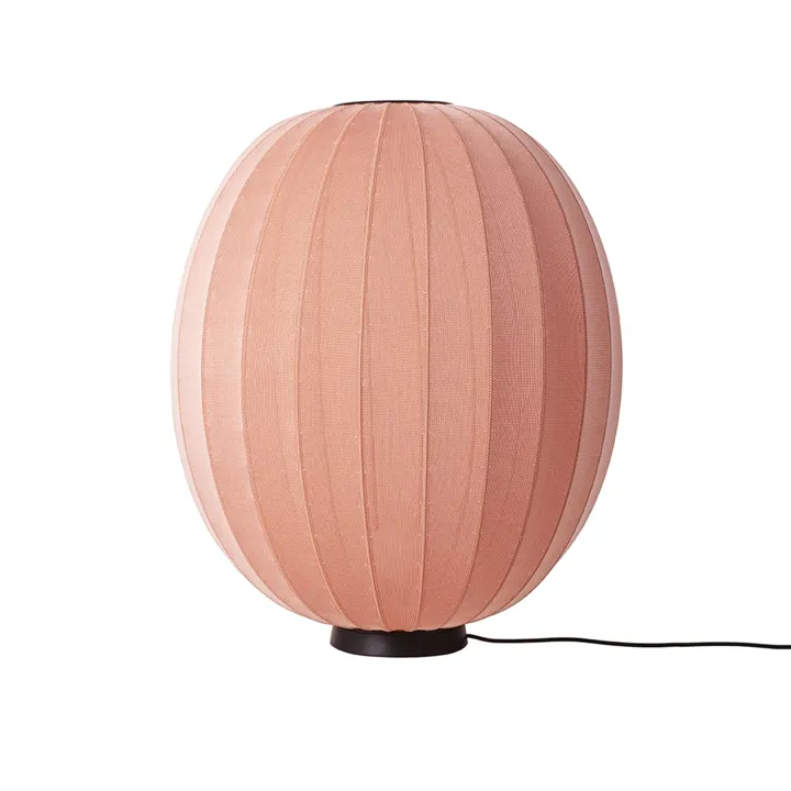 Made By Hand Knit-Wit High/Oval Lav Ø65 Coral – gulvlampe — produktfoto