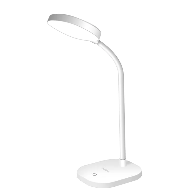 LogiLink LED desk lamp, 5000 K, 240 lm, 360°, flexible neck, touch control — produktfoto