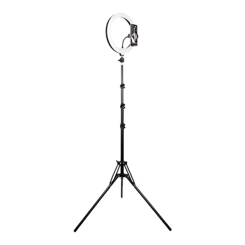 Tracer Ring light. Telefonholder til live streaming med LED-ringlys. — produktfoto